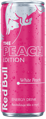 Red Bull Peach s příchutí bílé broskve