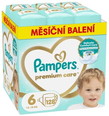Pampers Premium Monthly velikost 6, 128ks