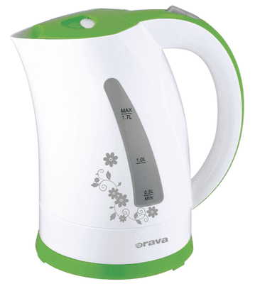 Orava Varná konvice 1,7 l, bílo-zelená