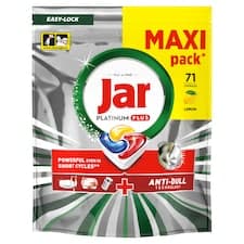 Jar Platinum Plus Kapsle Do Myčky Nádobí, Lemon, , 71 Kapsle,  Výkonný I Během Krátkých Cyklů