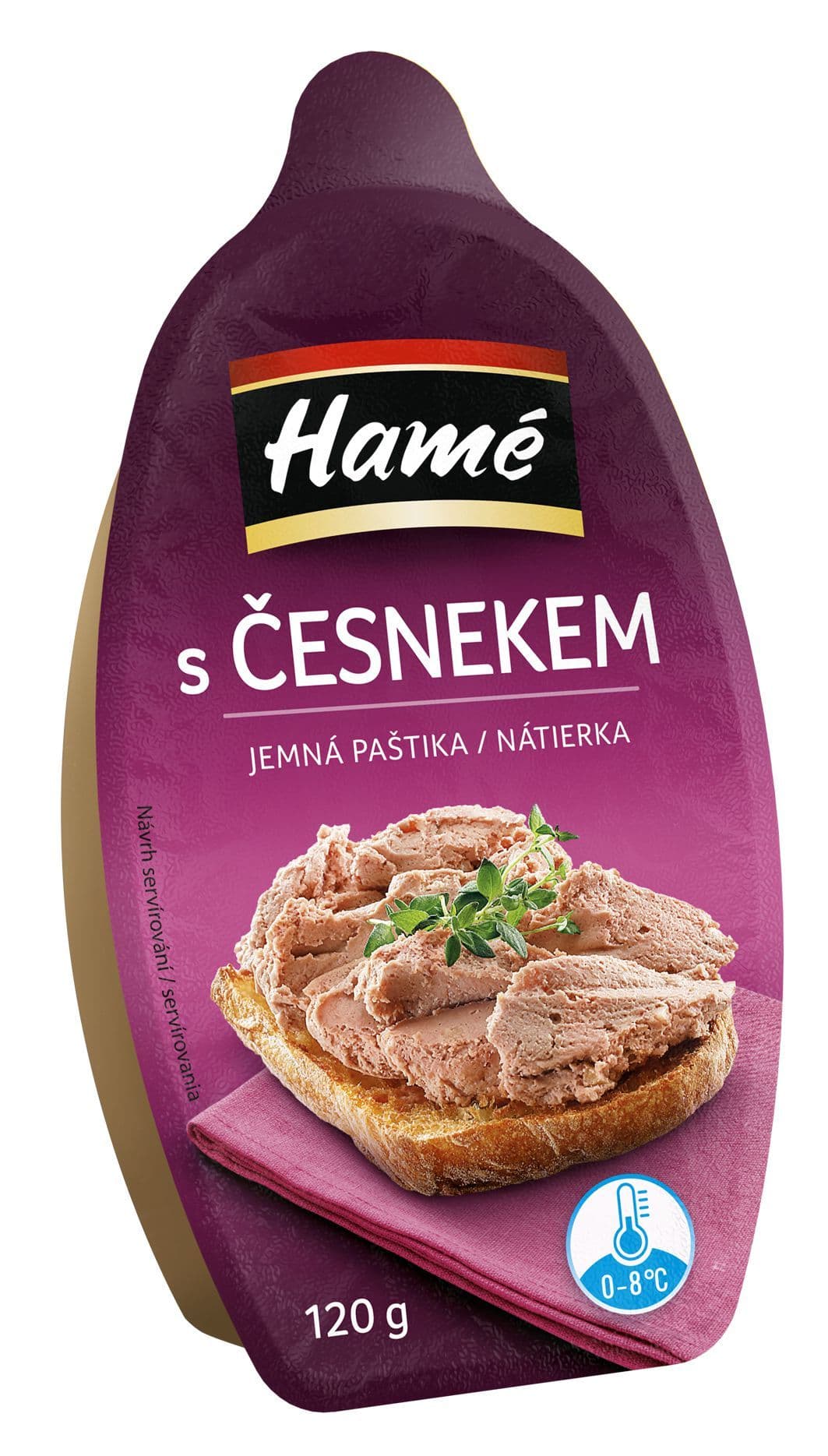 Hamé Paštika s česnekem 120g