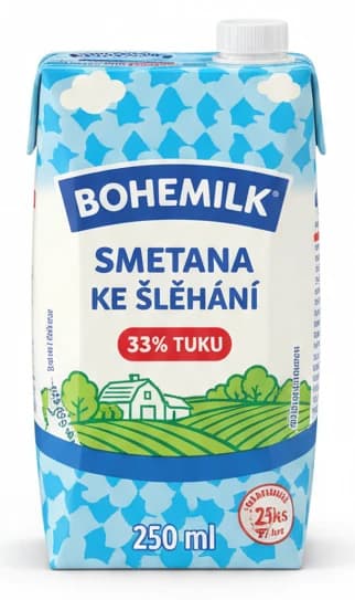 Bohemilk Smetana ke šlehání 33%