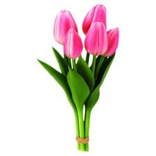 Jumi Umělé květiny růžové tulipány