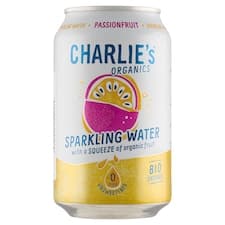 Charlie's Organics sycený nealkoholický nápoj s marakujovou a pomerančovou šťávou 330ml