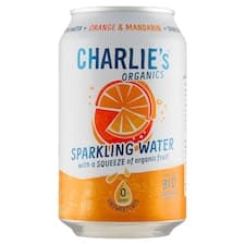 Charlie's Organics sycený nealkoholický nápoj s pomerančovou a mandarinkovou šťávou 330ml