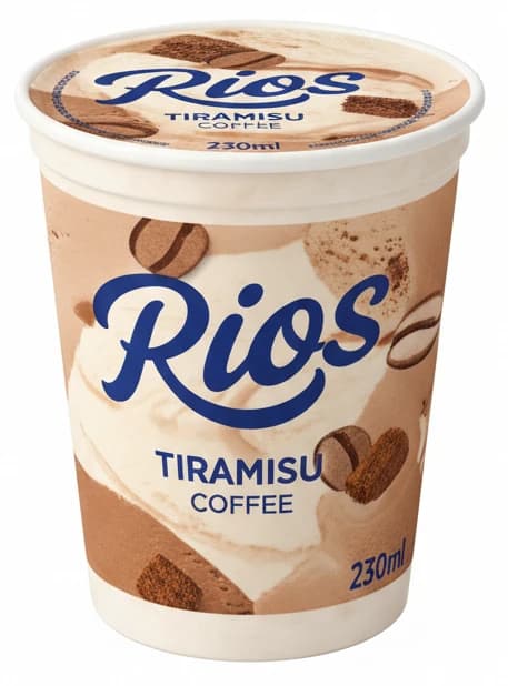 Zmrzlina Cup Rios tiramisu, coffee