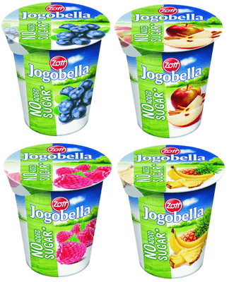 Jogobella bez cukrů classic (Malina, Borůvka, Ananas/Banán, Pečené jablko)