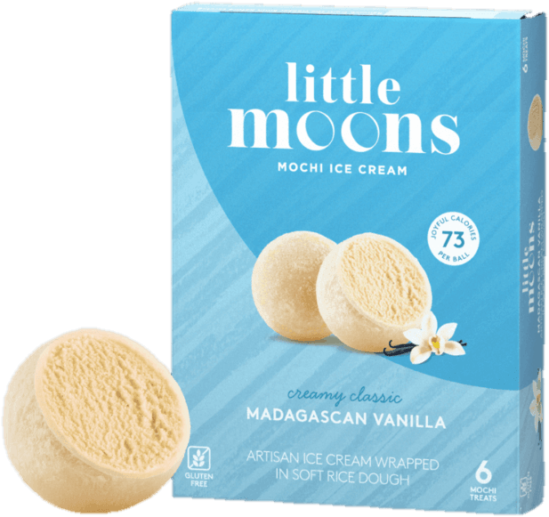 Little Moons Mochi se zmrzlinou s příchutí madagaskarské vanilky