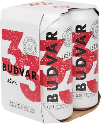 Budějovický Budvar 33 plech 4x500ml