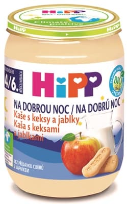 HiPP BIO Kaše na dobrou noc s keksy a jablky
