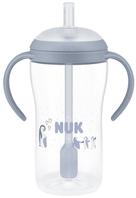 NUK Láhev na učení Perfect Match brčko Pengu (260 ml)