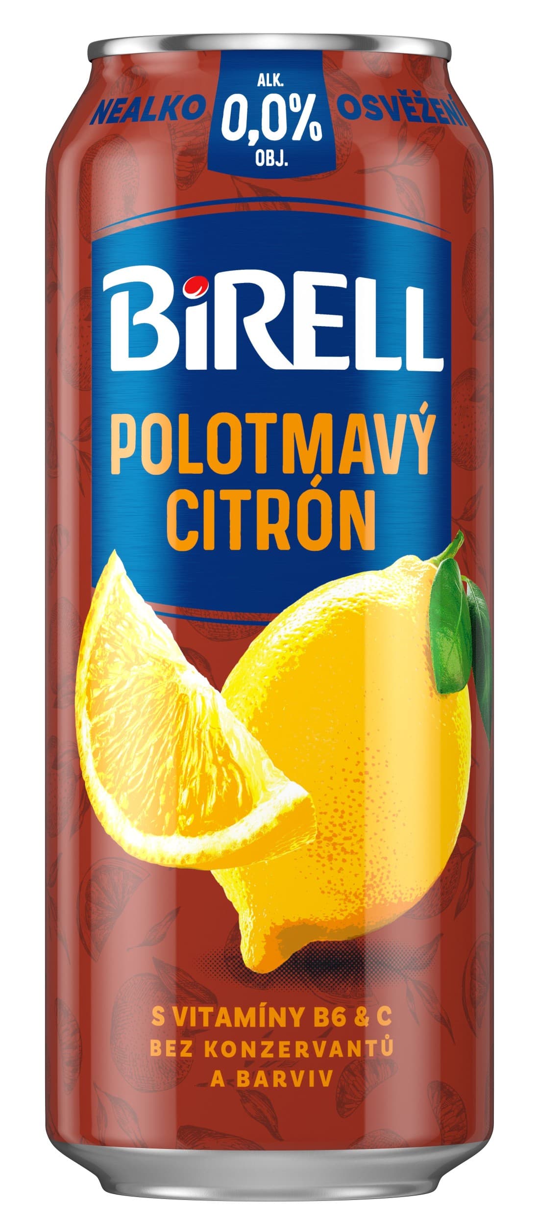 Birell Polotmavý Citrón 0,5l plech