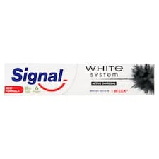 Signal White System Charcoal zubní pasta 75ml