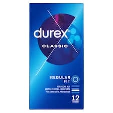 Durex Classic Regular Fit kondomy 12 ks