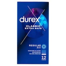 Durex Classic Extra Safe Regular Fit kondomy 12 ks
