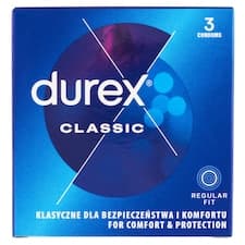 Durex Classic Regular Fit kondomy 3 ks