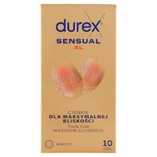Durex Sensual XL Wide Fit kondomy 10 ks