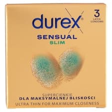 Durex Sensual Slim kondomy 3 ks