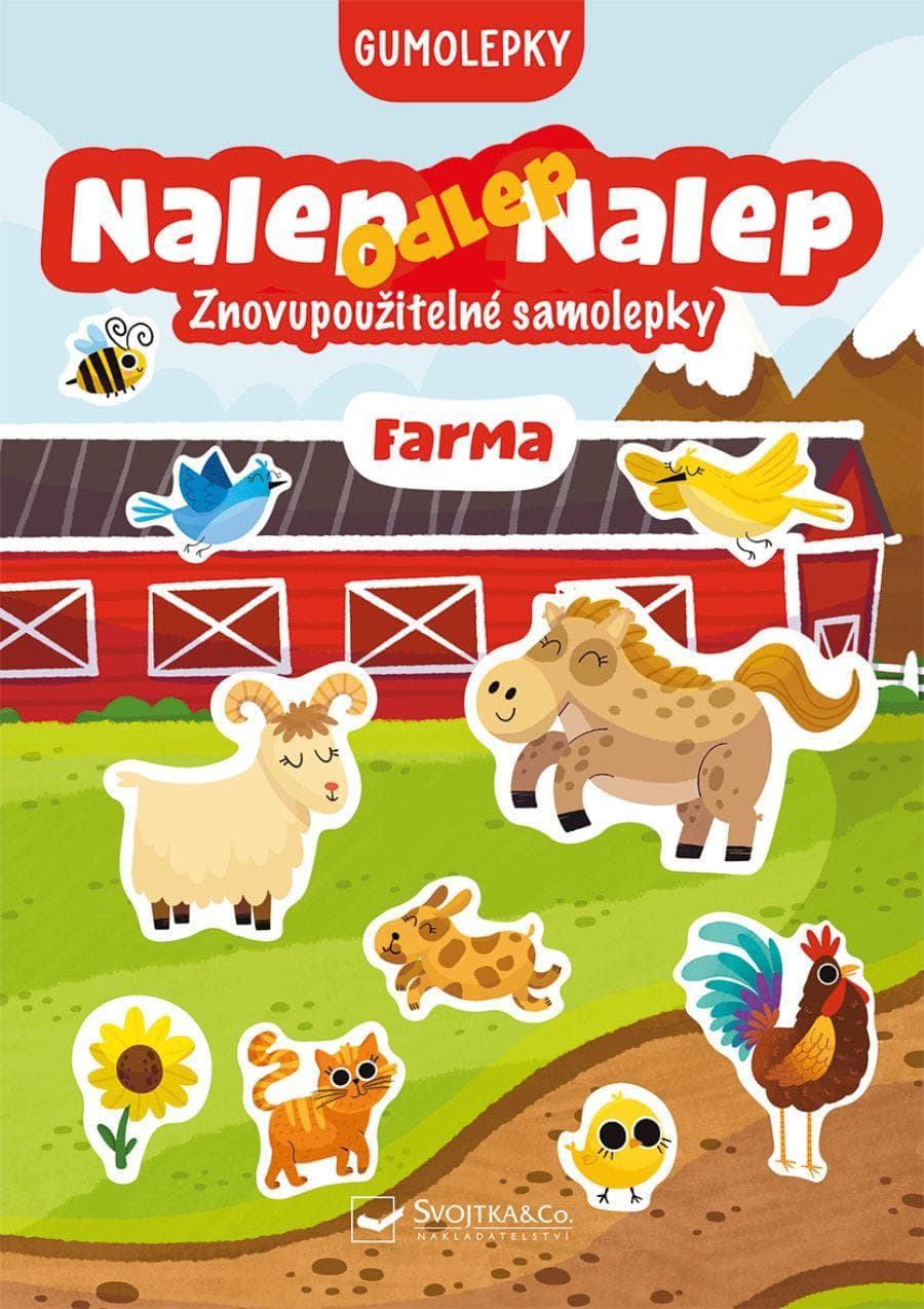 Svojtka Nalep, odlep, nalep! gumolepky Farma