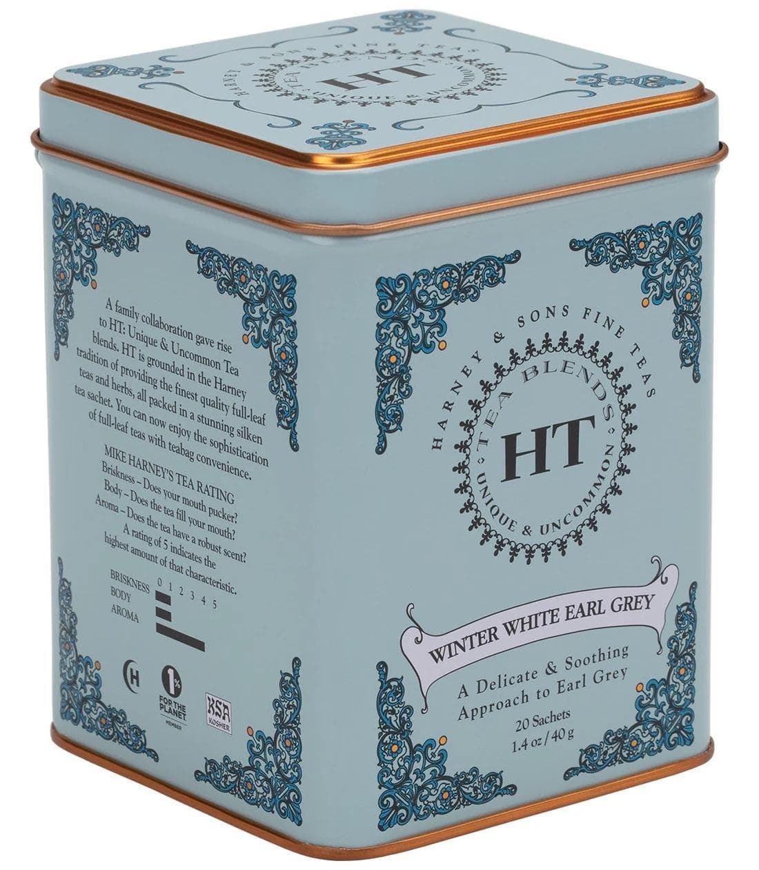 Harney & Sons Winter White Earl Grey – Vánoční bílý čínský čaj