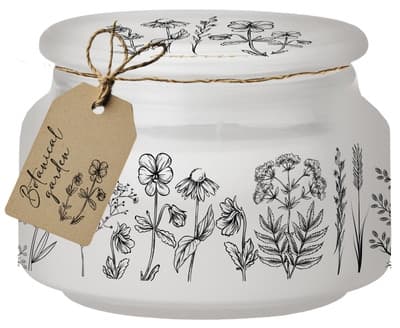 Emocio se skleněným víčkem Botanical Garden, vonná svíčka, sklo 100x79 mm