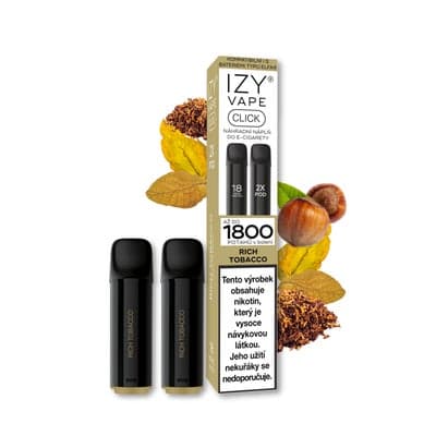 IZY VAPE CLICK POD Rich Tobacco 18 mg, 2 ks