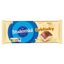 Studentská pečeť Bublinky mléčná a bílé bublinky 90g