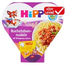 HiPP Bio písmenkové těstoviny s boloňskou omáčkou 250g