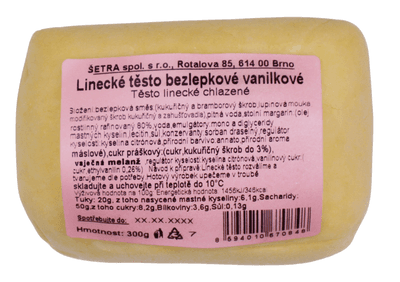 Šetra Bezlepkové Linecké těsto vanilkové