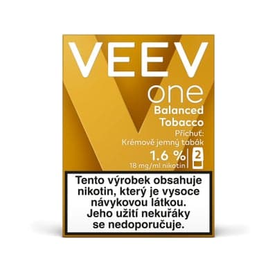 VEEV ONE Balanced Tob. 1,6% 2x 2 ml (18 mg)