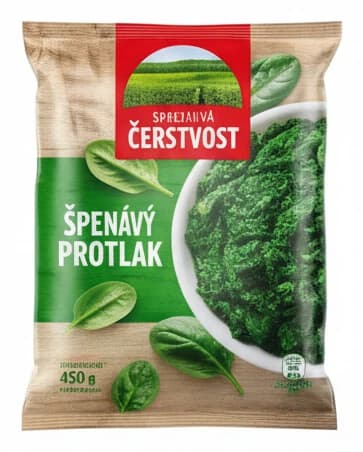 Špenátový protlak mrazivá čerstvost