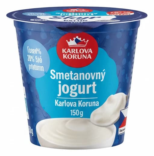 Smetanový jogurt Karlova Koruna