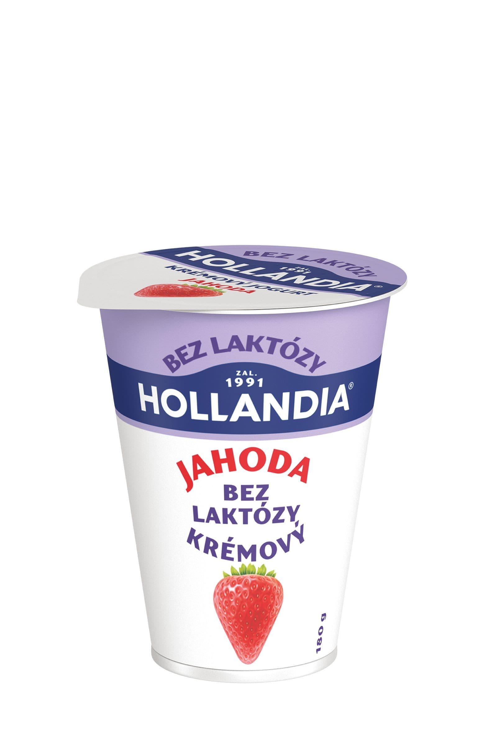 Hollandia Jogurt bez laktózy jahoda 180g