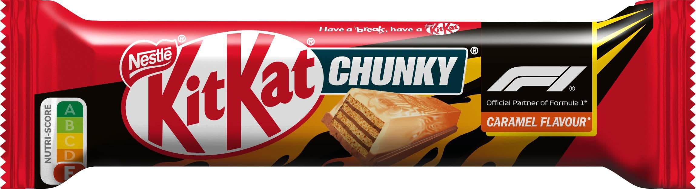 KitKat® Chunky F1® oplatky v mléčné čokoládě s karamelovou příchutí 40g