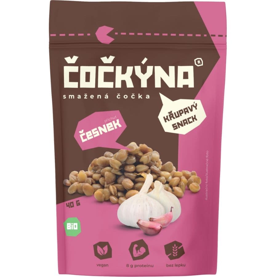 Čočkýna Smažená čočka BIO česnek 40g