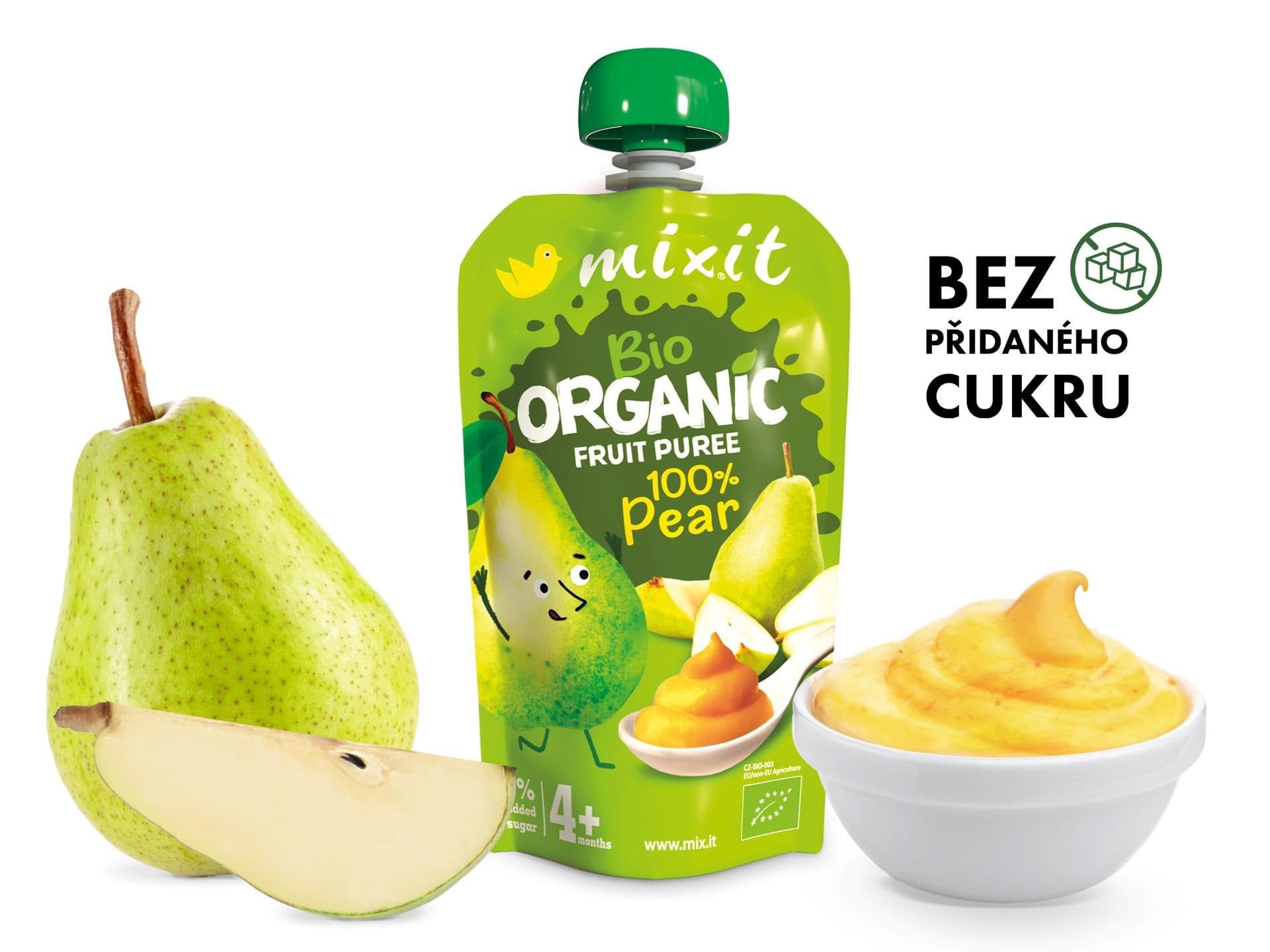 Mixit BIO ovocná kapsička - 100 % Hruška 100g