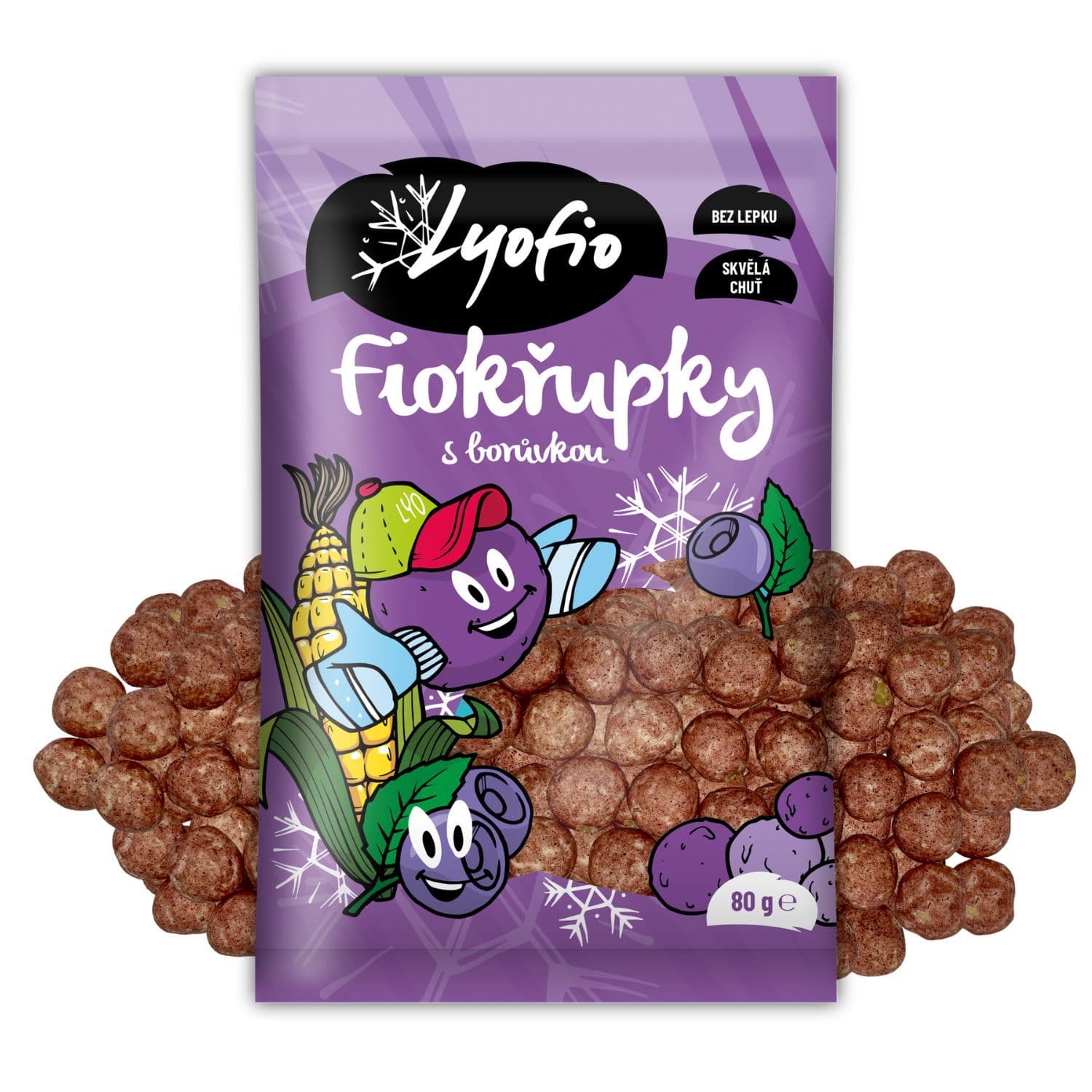 Lyofio Fiokřupky s borůvkou 80g