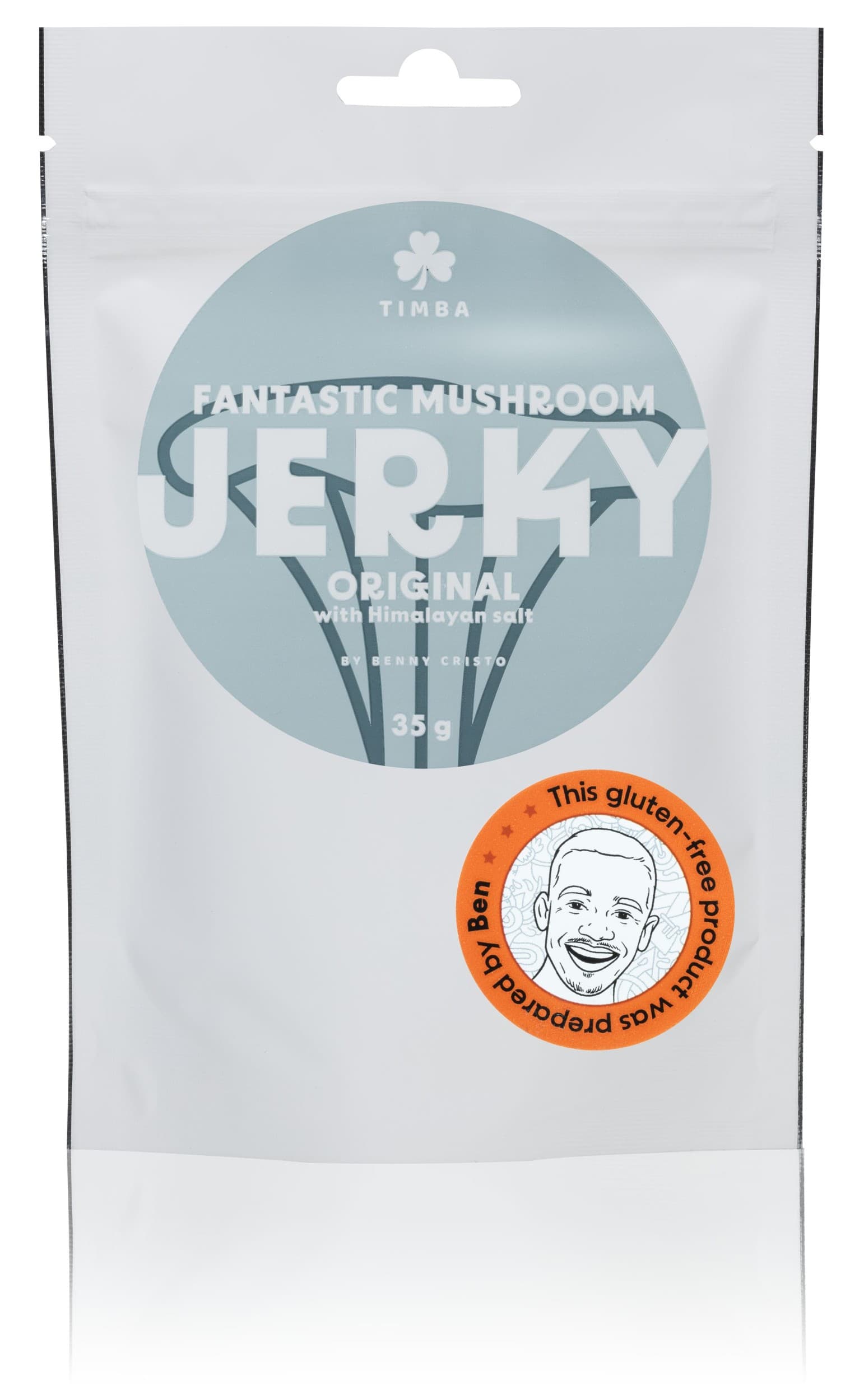Timba Fantastic mushroom jerky Original with himalayan salt 35g
