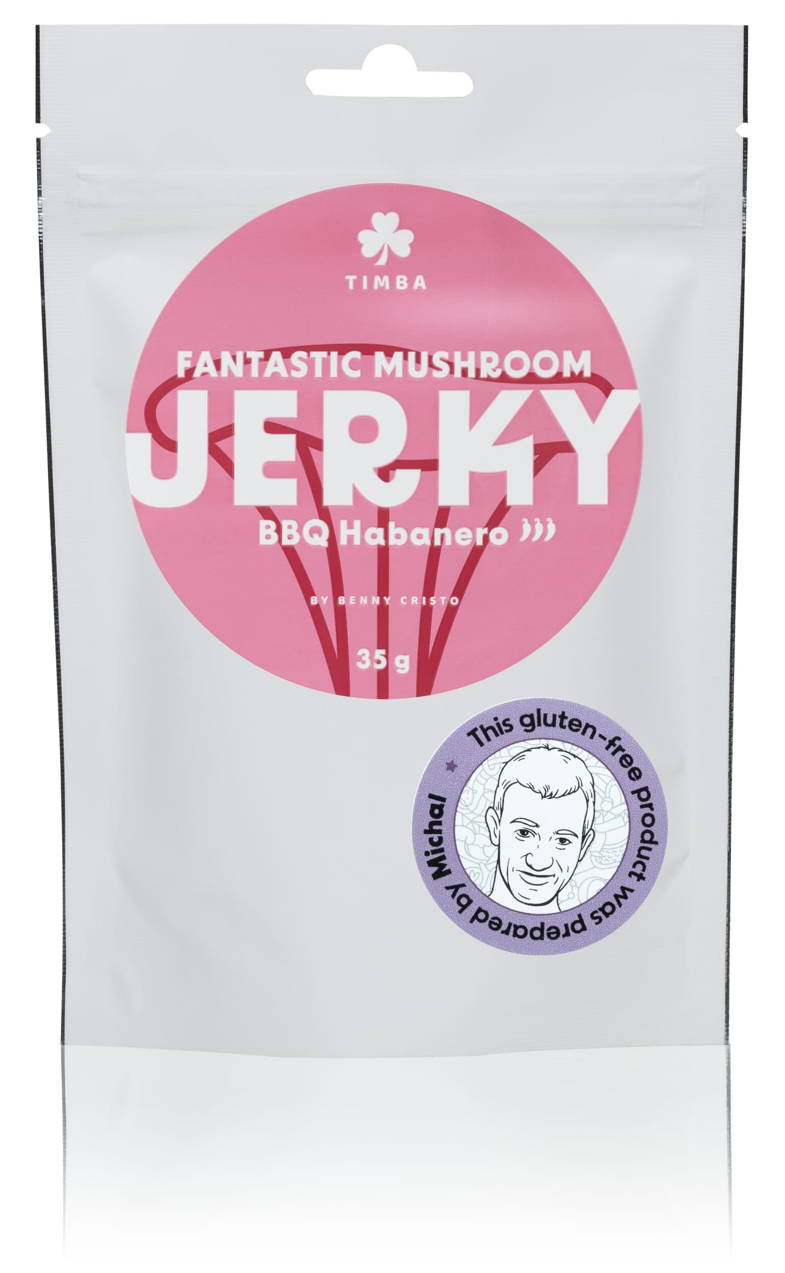 Timba Fantastic mushroom jerky BBQ Habanero 35g