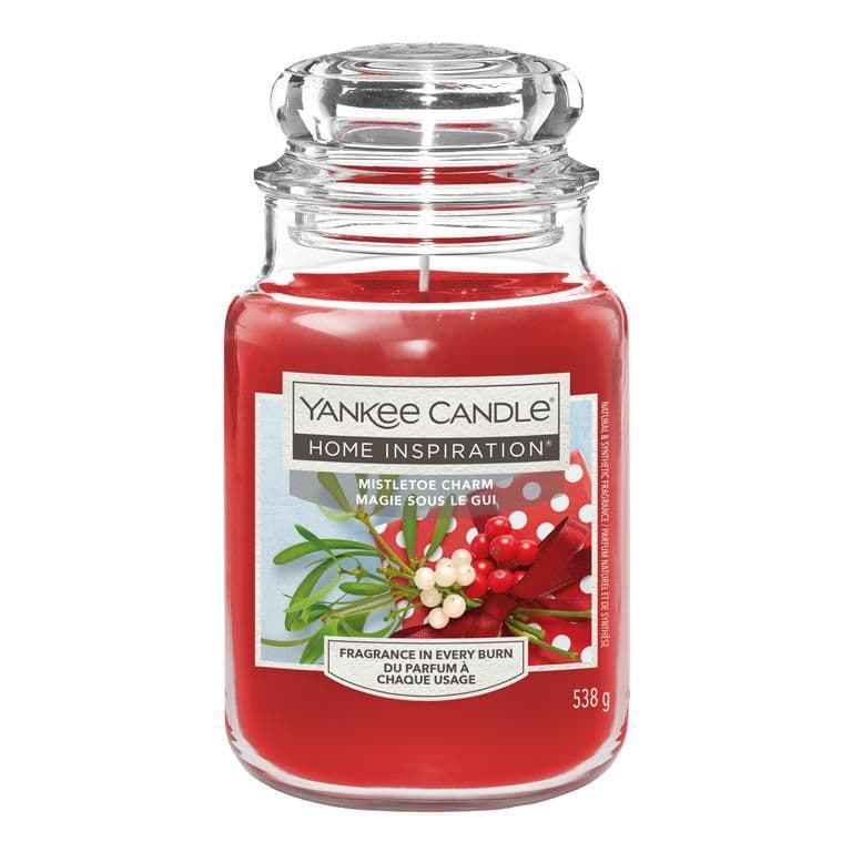 Yankee Candle Home inspiration sklo velké Mistletoe Charm 538g