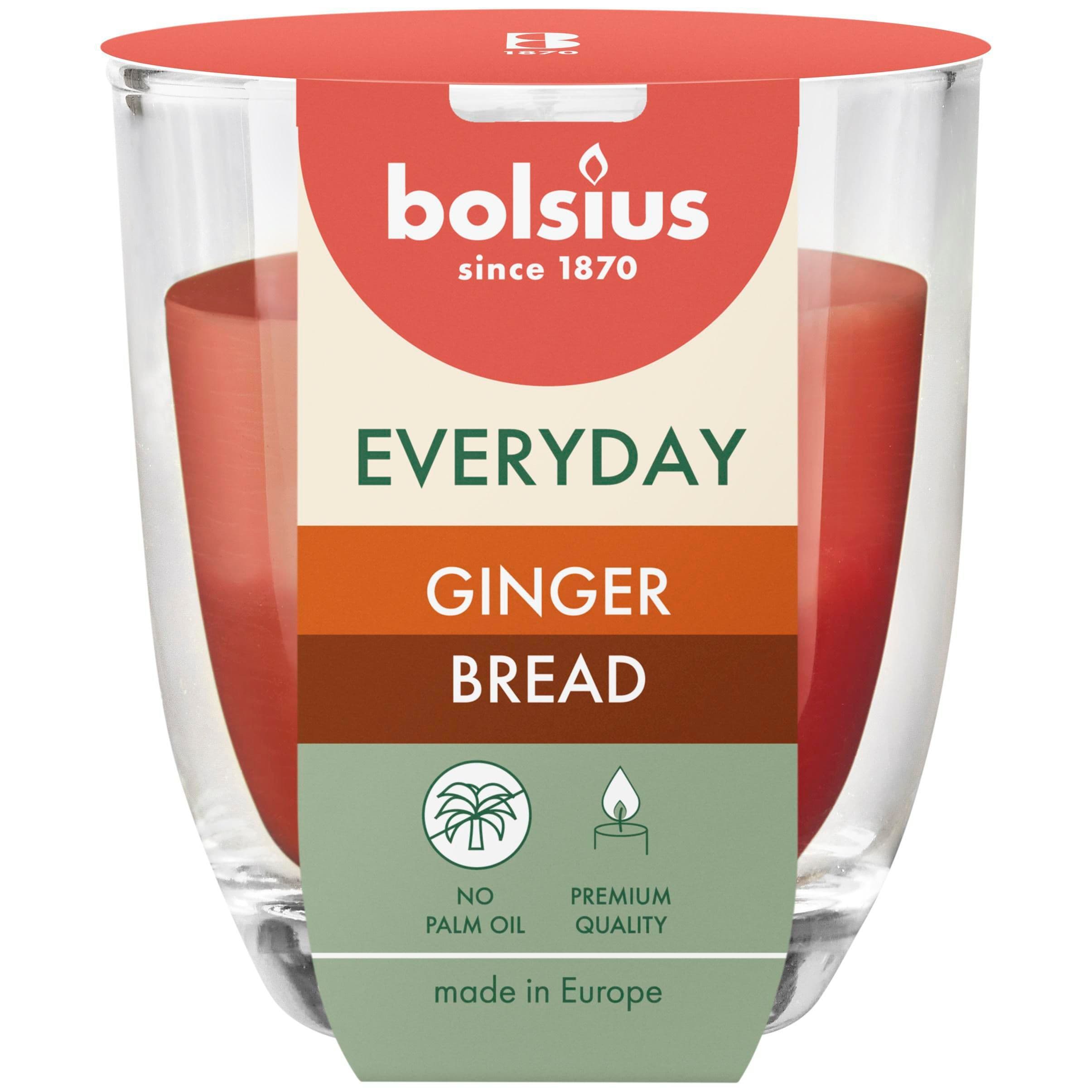 Bolsius Sklo Everyday 70x80mm Duotone Ginger Bread, vonná svíčka 300g