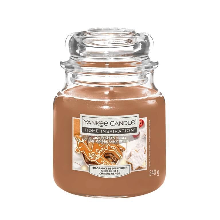 Yankee Candle Home inspiration sklo střední Gingerbread Jingle 340g