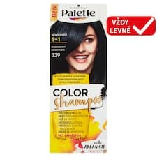 Schwarzkopf Palette Color Shampoo barva na vlasy Modročerný 1-1 (339)
