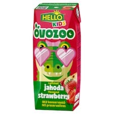 Hello Kids Ovozoo s příchutí jahoda 250ml