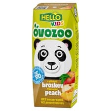 Hello Kids Ovozoo s příchutí broskev 250ml