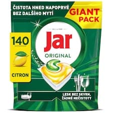 Jar Original Kapsle Do Myčky Nádobí, Lemon, , 140 Kapsle,  Čistota Napoprvé, Bez Nutnosti Přemývání