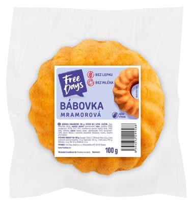 FreeDays Bábovka mramorová, bez lepku