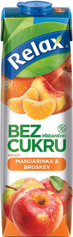 Relax Bez cukru mandarinka & broskev