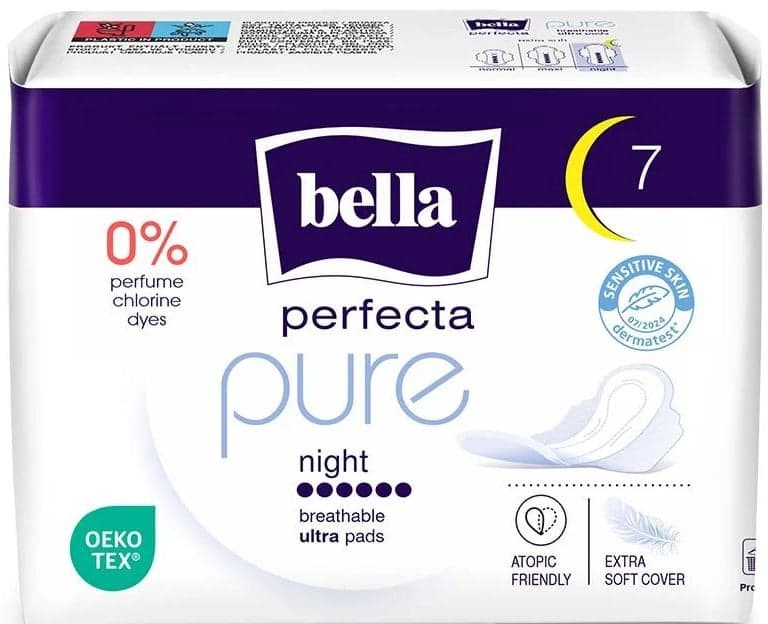 Bella Perfecta Pure Night ultratenké noční menstruační vložky