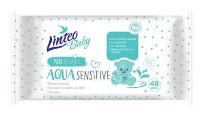 Linteo Baby Aqua Sensitive Vlhčené ubrousky